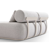 Norfolk Outdoor Aluminium Double and Single Sun Lounge Set with Side Tables Package