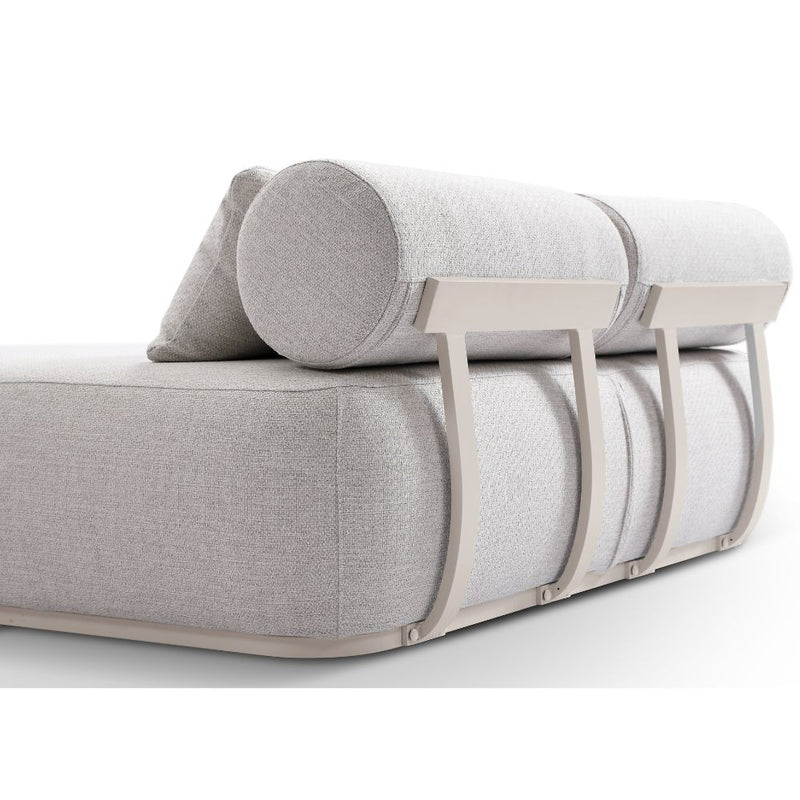 Norfolk Outdoor Aluminium Double and Single Sun Lounge Set with Side Tables Package