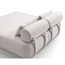 Norfolk Outdoor Aluminium Double Sun Lounge Daybed with Side Table