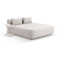 Norfolk Outdoor Aluminium Double and Single Sun Lounge Set with Side Tables Package
