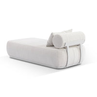Norfolk Outdoor Aluminium Single Sun Lounge With Side Table