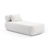 Norfolk Outdoor Aluminium Single Sun Lounge With Side Table