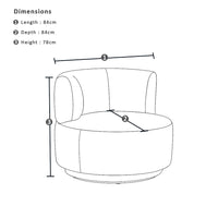 Onslow Outdoor 1 Seater Armchair in Sunbrella