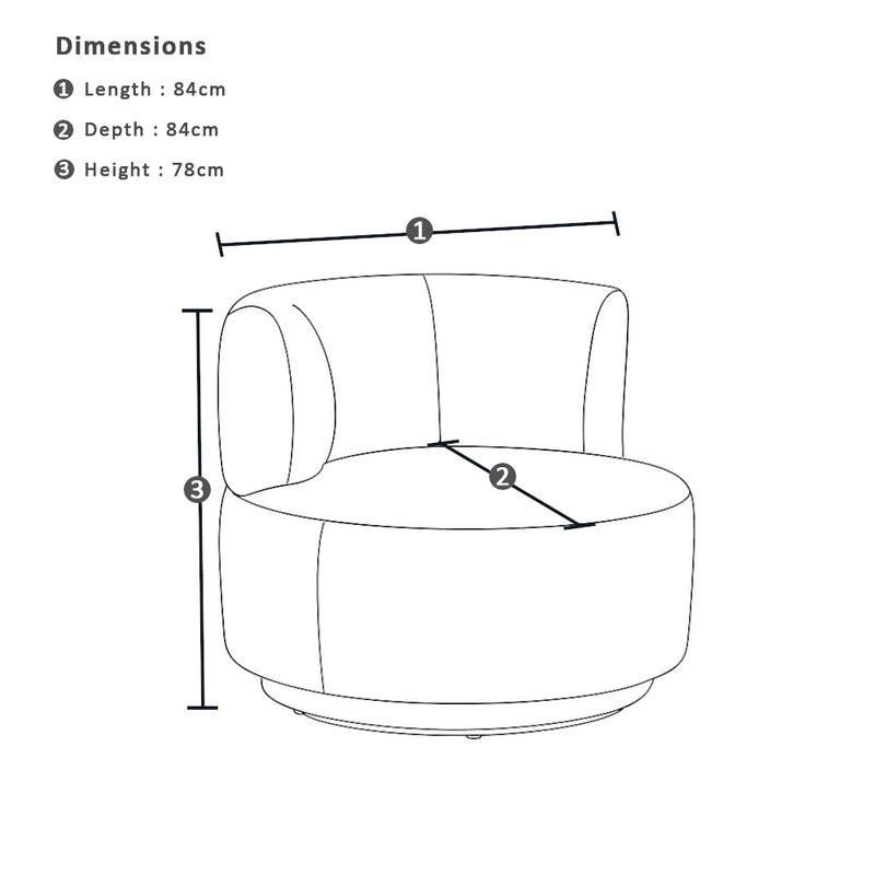 Onslow Outdoor 1 Seater Armchair in Sunbrella