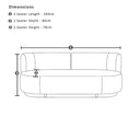 Onslow 3+1+1 Outdoor Lounge in Sunbrella with Round Coffee Table Set