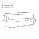 Onslow 3+1+1 Outdoor Lounge in Sunbrella with Round Coffee Table Set