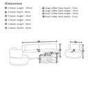 Onslow 3+1+1 Outdoor Lounge in Sunbrella with Round Coffee Table Set