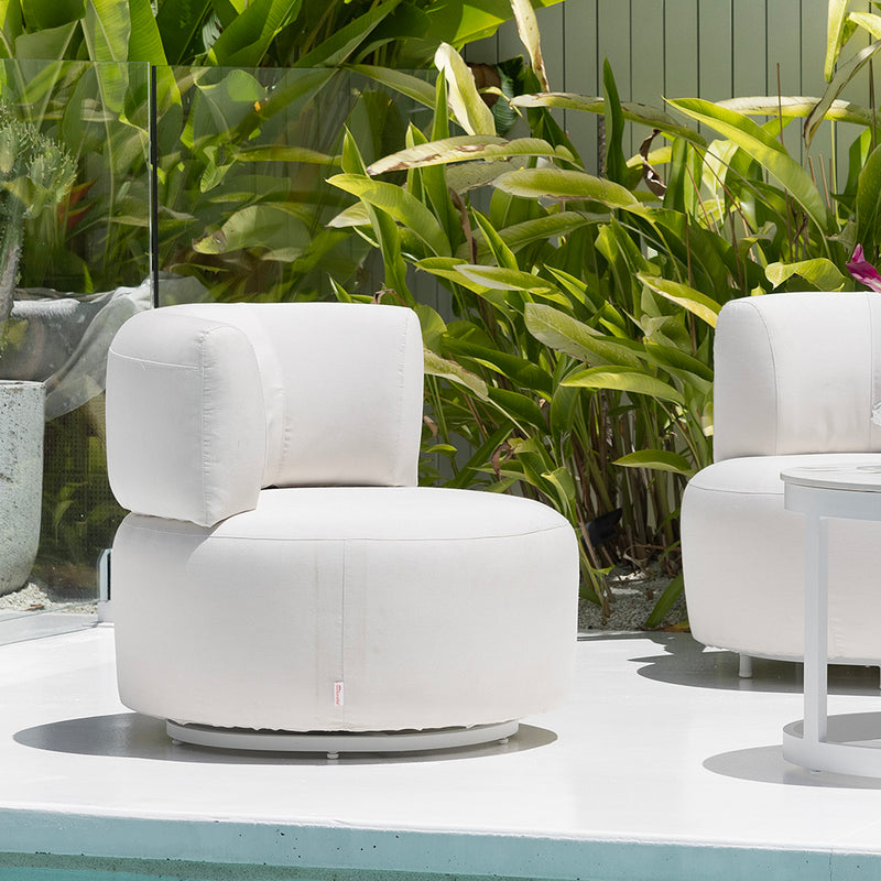 Onslow 3+1+1 Outdoor Lounge in Sunbrella with Round Coffee Table Set