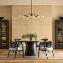 Otis Indoor Timber 4 Seater Round Dining Setting With Chairs