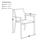Houston Outdoor 1.5m Round Aluminium Table with 6 Patonga Dining Chairs