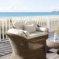 Plantation Outdoor Wicker 3+2+1 Seater Lounge Set with Coffee Table