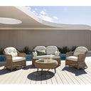 Plantation Outdoor Wicker Lounge Suite with Coffee Table