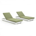 Santorini Aluminium Sun Lounge Set in White