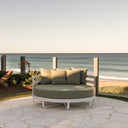 Rose Bay Outdoor Round Aluminium Daybed Sun Lounge