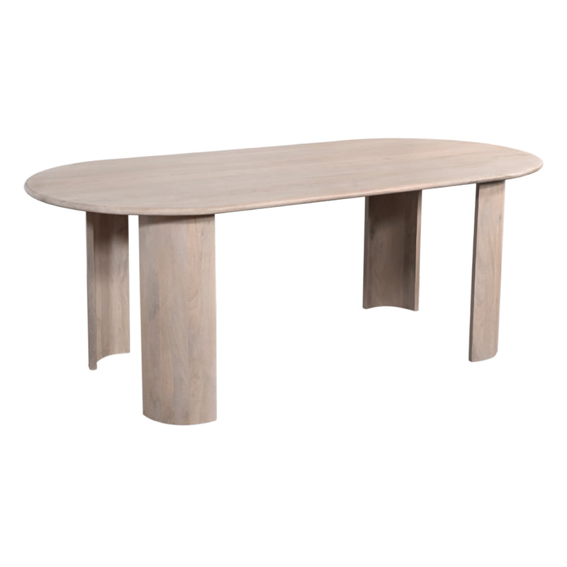 Beaumont Indoor Wooden Dining Table with Bench Seats Setting