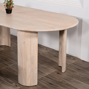 Beaumont Indoor Wooden Dining Table with Bench Seats Setting