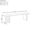 Scarborough Indoor 2.2m Timber Dining Setting with Benches