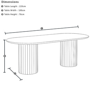 Scarborough Indoor 2.2m Timber Dining Setting with Benches