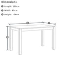 Santorini Outdoor Aluminium 1.5m Rectangle Bar Table