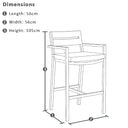 Santorini Outdoor Aluminium 2m Bar Table with 6 Bar stools