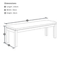 Santorini 1.8m Rectangle Aluminium Dining Table with 2 Bench Seats