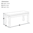 Santorini 2.5m Rectangle Aluminium Dining Table with 4 Bench Seats