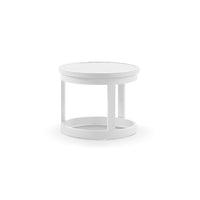 Santorini Round Outdoor Aluminium Side Table Set