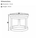 Santorini Outdoor Aluminium Patio Balcony Set with Side Table