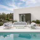 Santorini 3+2+1+1 Outdoor Aluminium Lounge Set with Coffee Table