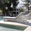 Santorini Aluminium Sun Lounge Set in White