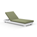 Santorini Aluminium Sun Lounge in White