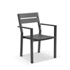 Capri 7pcs Dining Setting with Santorini Chairs in Charcoal