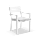 Houston Outdoor 1.5m Round Aluminium Dining Setting with 6 Santorini Chairs