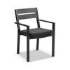 Capri 7pcs Dining Setting with Santorini Chairs in Charcoal