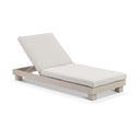 Santorini Aluminium Sun Lounge in White with Sunbrella® cushion