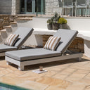 Santorini Aluminium Sun Lounge w/ Side Table