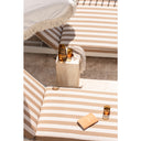 Santorini Aluminium Sun Lounge in White with Sunbrella® cushion