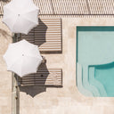 Santorini Aluminium Double Sun Lounge with Sunbrella