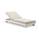 Santorini Aluminium Sun Lounge with Vegan Leather Cushion