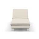 Santorini Aluminium Sun Lounge with Vegan Leather Cushion