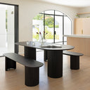 Scarborough Indoor 2.2m Timber Dining Setting with Benches