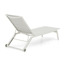 Seaford Outdoor Aluminium Sun Lounge on Wheels