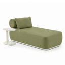 Norfolk Outdoor Aluminium Single Sun Lounge Set with Side Table