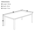 Sienna Outdoor Aluminium and Ceramic Dining Table with Rope Chairs Setting