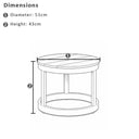 Silas Outdoor Rope and Aluminium Patio Balcony Set with Side Table