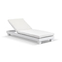 Santorini Aluminium Sun Lounge in White with Sunbrella® cushion