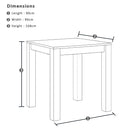 Hugo Outdoor Ceramic Top Square Aluminium Bar Table