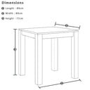 Hugo Outdoor 4 Seater Square Ceramic and Aluminium Dining Table with Santorini Dining Chairs