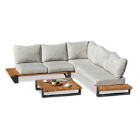 Tulum Outdoor Corner Lounge Setting with Coffee Table