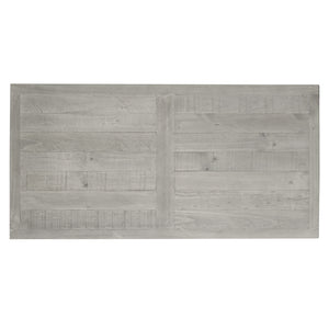 Ashton Rectangle Indoor  Timber Coffee Table in Brushed White with Grey Wooden Top